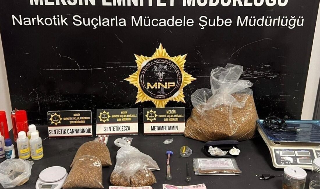 Mersin’de 15-21 Eylül tarihleri arasında uyuşturucu ile mücadele kapsamında gerçekleştirilen
