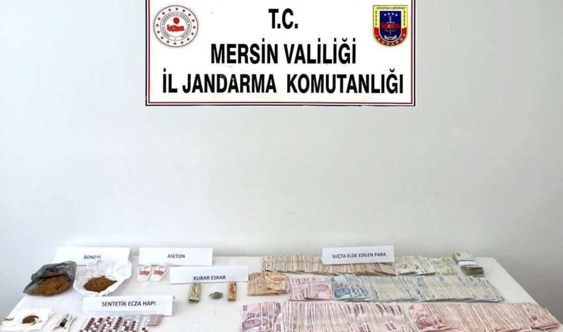 MERSİN (İHA) – Mersin’de jandarma ekiplerinin, uyuşturucu ile mücadele çerçevesinde