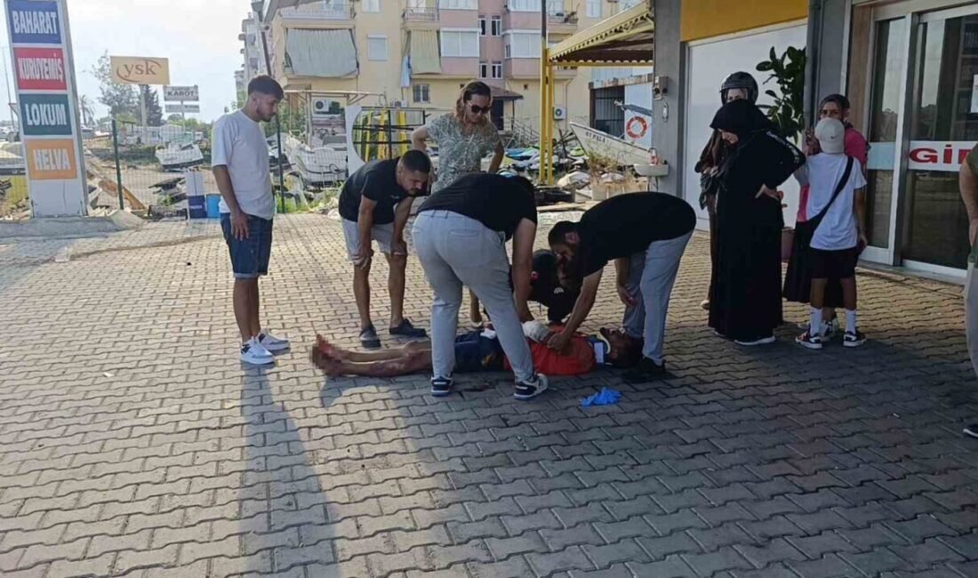 Antalya’nın Manavgat ilçesinde meydana gelen ve motosikletin yaklaşık 30 metre