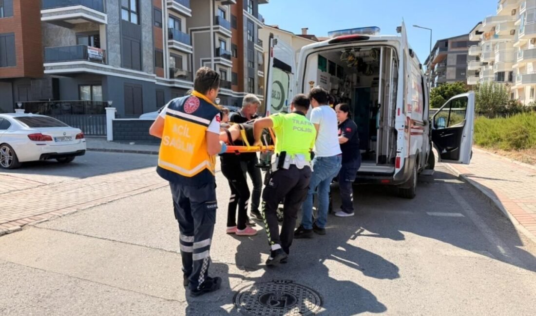 Antalya’nın Gazipaşa ilçesinde motosikletin devrilmesi sonucu meydana gelen tek taraflı