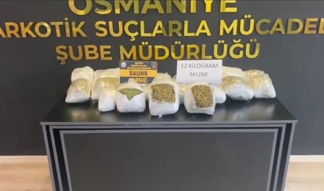 Osmaniye İl Emniyet Müdürlüğü ekiplerince uyuşturucu ile mücadele kapsamında durdurulan