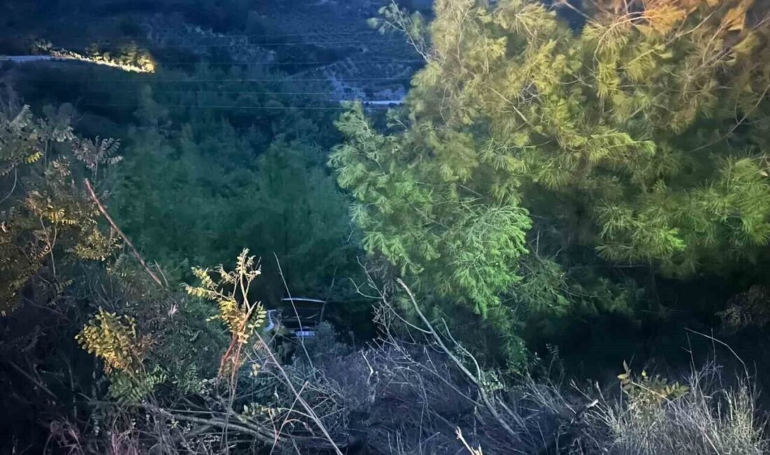 Osmaniye’nin Düziçi ilçesinde otomobilin uçuruma yuvarlanması sonucu meydana gelen kazada