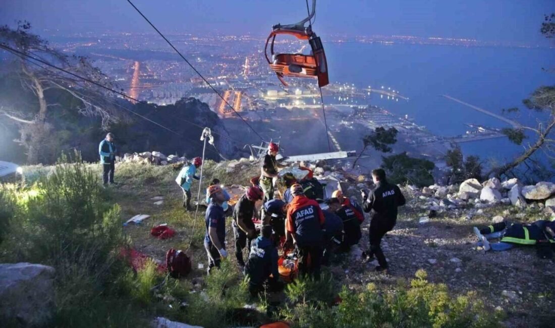 Antalya’da 1 kişinin yaşamını yitirdiği, çok sayıda kişinin yaralandığı teleferik
