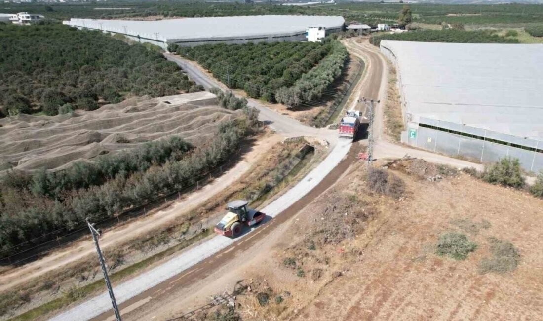 Mersin’in merkez ilçe Akdeniz Belediyesi, merkez mahallelerde sıcak asfalt çalışmalarını