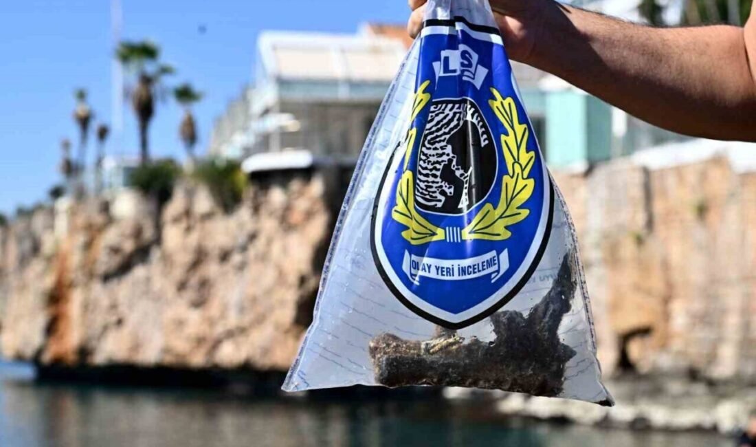 Antalya’nın Muratpaşa ilçesinde belediye dalgıçları tarafından Kaleiçi Yat Limanı’nda gerçekleştirilen