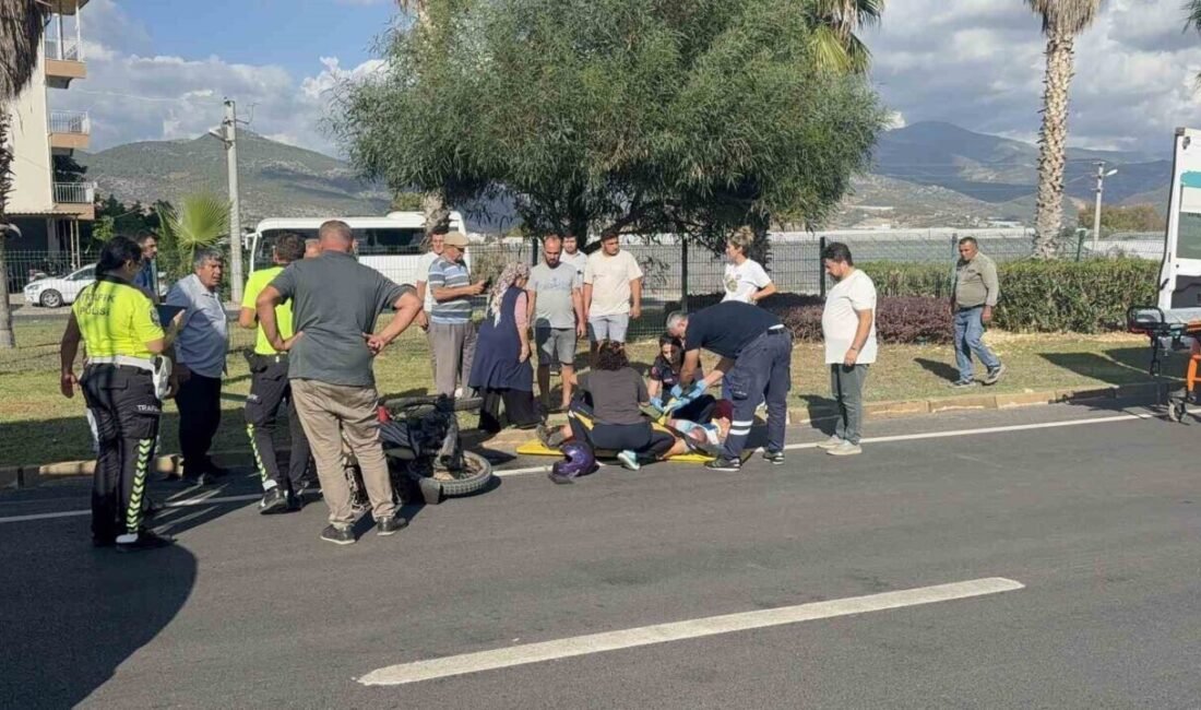 Antalya’nın Gazipaşa ilçesinde okul servis aracıyla motosikletin çarpışması sonucu meydana
