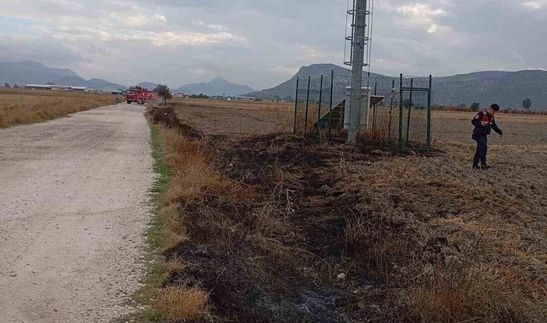 Burdur’un Bucak ilçesine arazide çıkan yangın itfaiye ekipleri tarafından söndürüldü.
