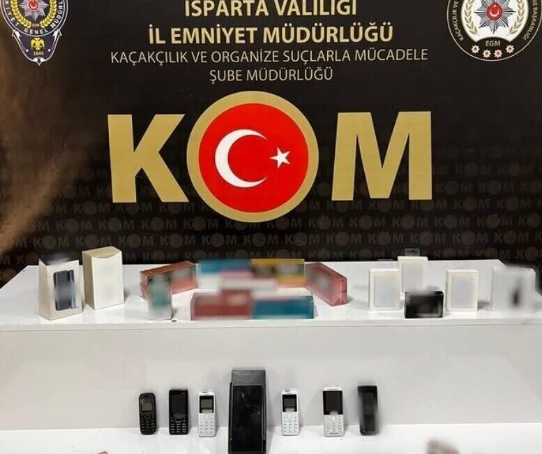 Isparta İl Emniyet Müdürlüğü KOM Şube Müdürlüğü ekiplerince bir iş
