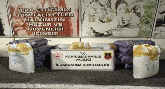 Kahramanmaraş’ta son bir hafta düzenlenen kaçakçılık ve uyuşturucu operasyonlarında 57