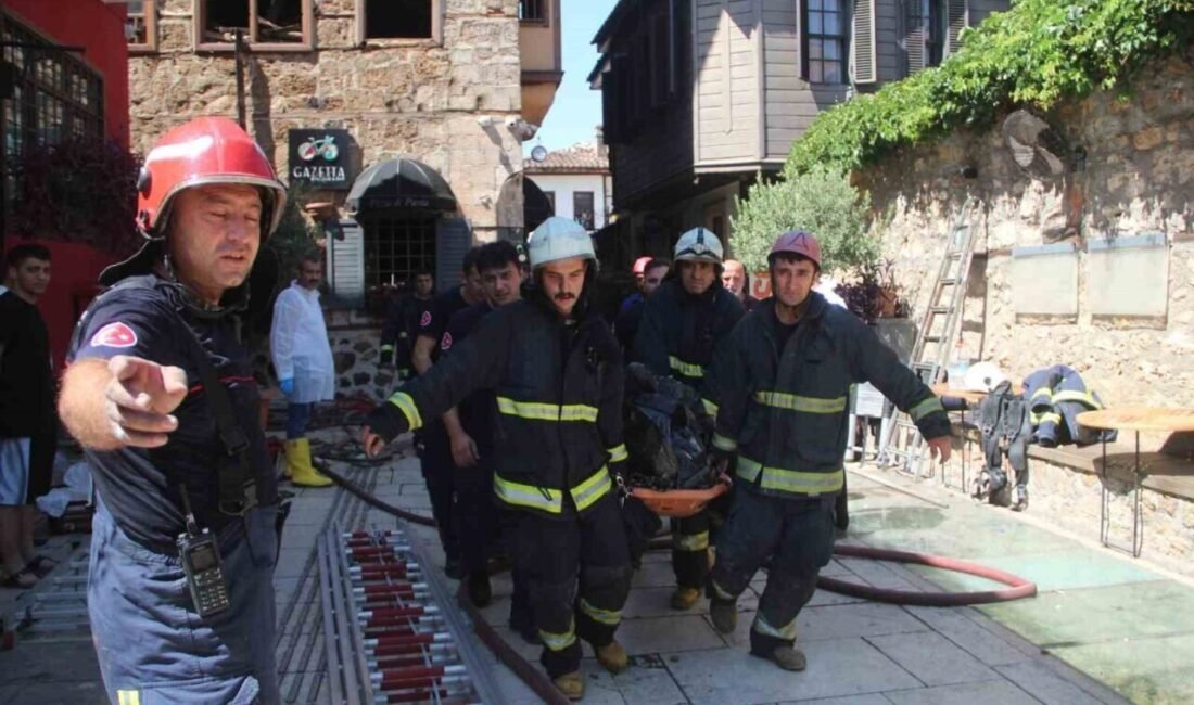 Antalya’nın tarihi Kaleiçi bölgesinde, 2 yıl önce çıkan ve 2