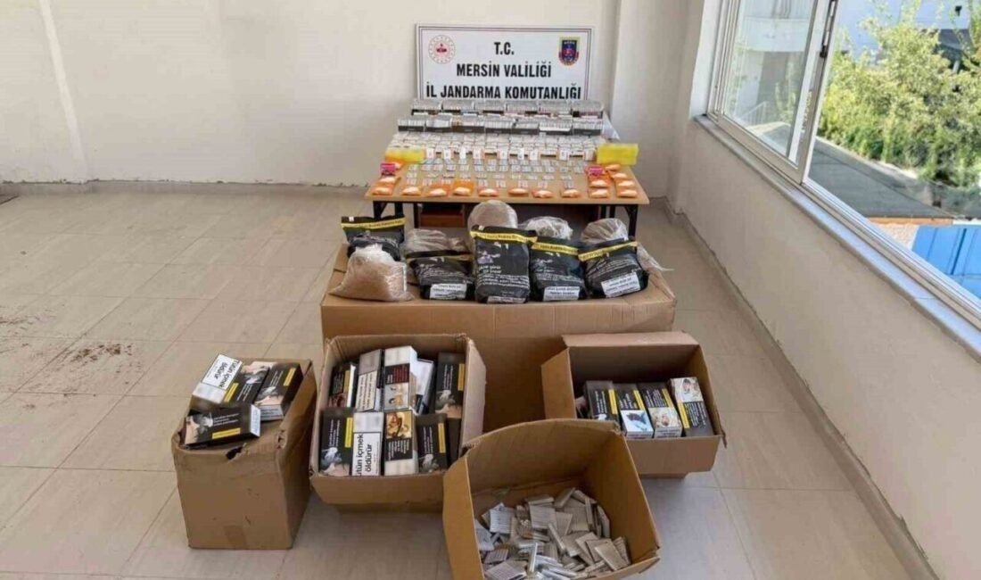 Mersin’de jandarma tarafından yapılan operasyonda 20 bin 360 dolu, 15