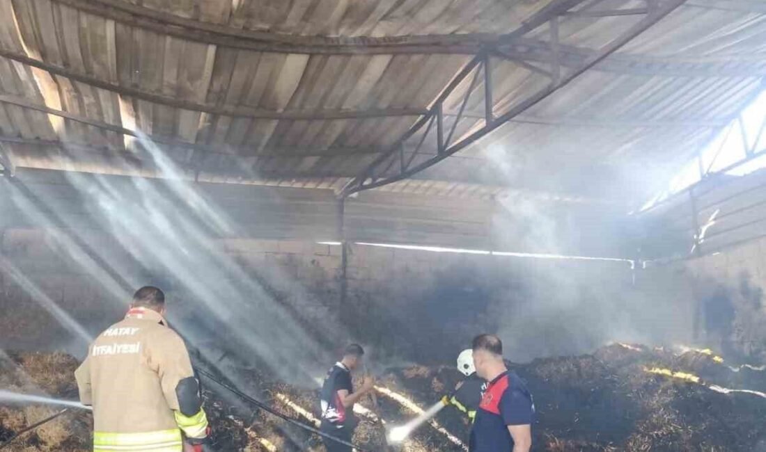 Hatay’da samanlıkta çıkan yangın ahıra sıçramadan itfaiye tarafından söndürüldü. Yangın,