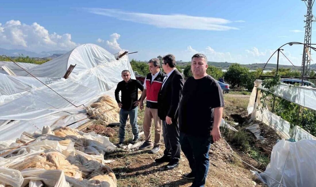 Antalya’nın Serik ve Aksu ilçelerinde dün etkili olan şiddetli yağış