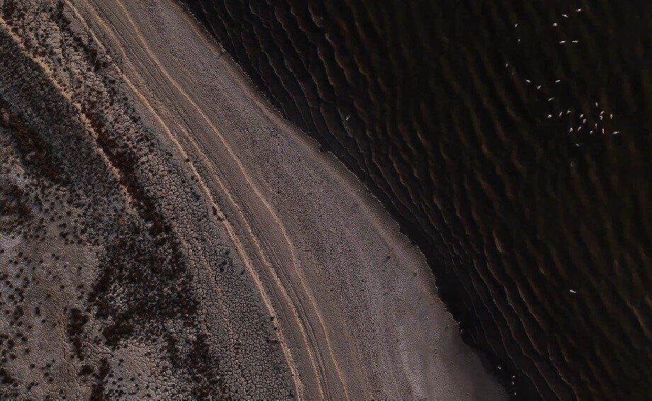 Jeoloji Mühendisi Prof. Dr. Mahmut Mutlutürk, Burdur Gölü’nde suların çekildiği