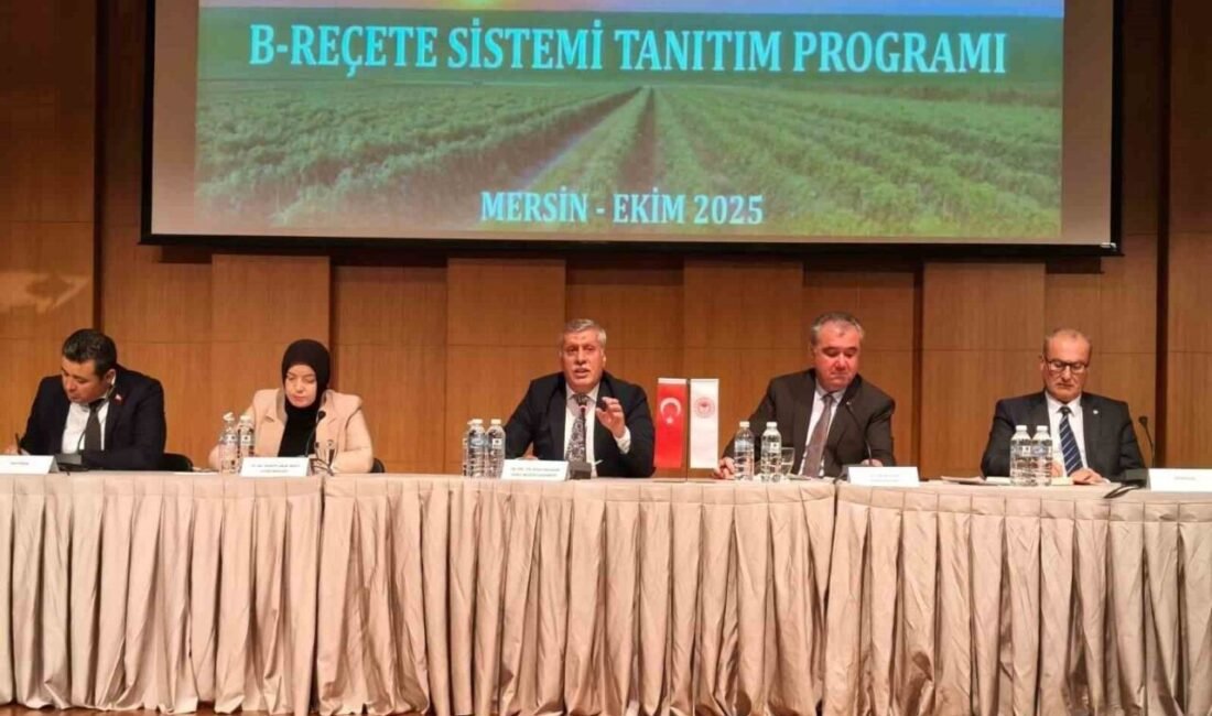 Tarımda dijital dönüşüm: ’B-Reçete’ sistemi Mersin’de tanıtıldı Tarım ve Orman Bakanlığı tarafından bitki koruma ürünlerinin doğru ve
