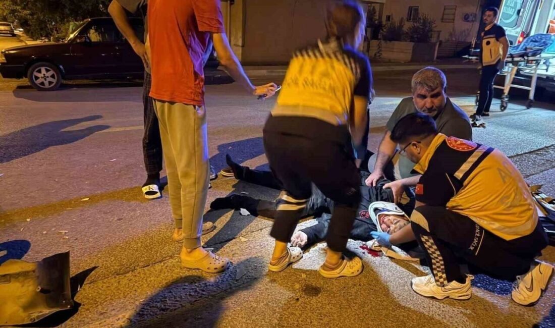 Mersin’in Tarsus ilçesinde 2 ayrı motosikletin karıştığı kazada 1’i ağır