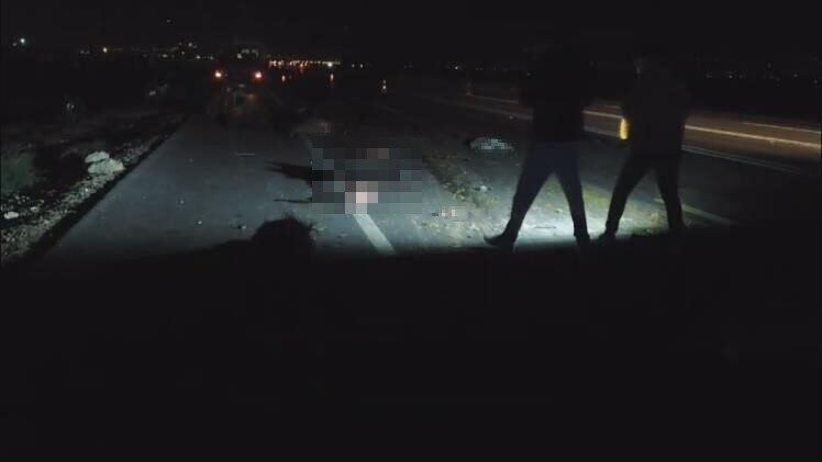 Hatay’da karayolundan geçen küçükbaş hayvan sürüsüne, tır ve hafif ticari