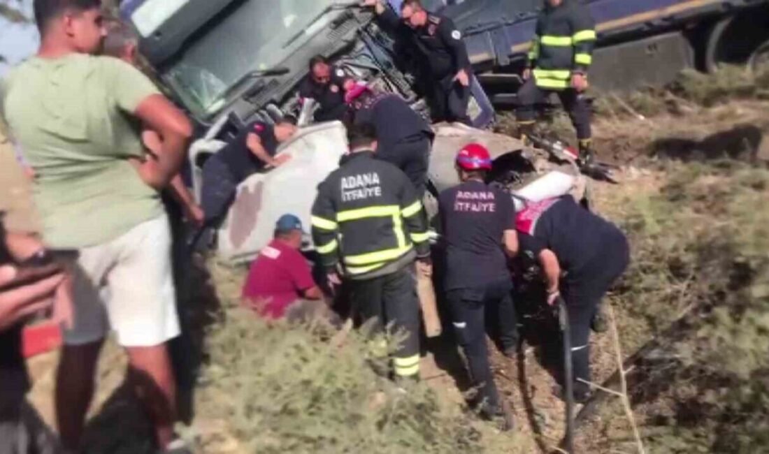 Adana’da tır ile çarpışan otomobilin sürücüsü hayatını kaybetti. Kaza, Ceyhan-Kozan