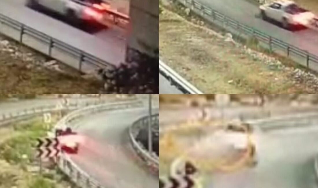 Mersin’in Aydınlık ilçesinde tünel çıkışında bariyere çarpan kamyonetin sürücüsü olay