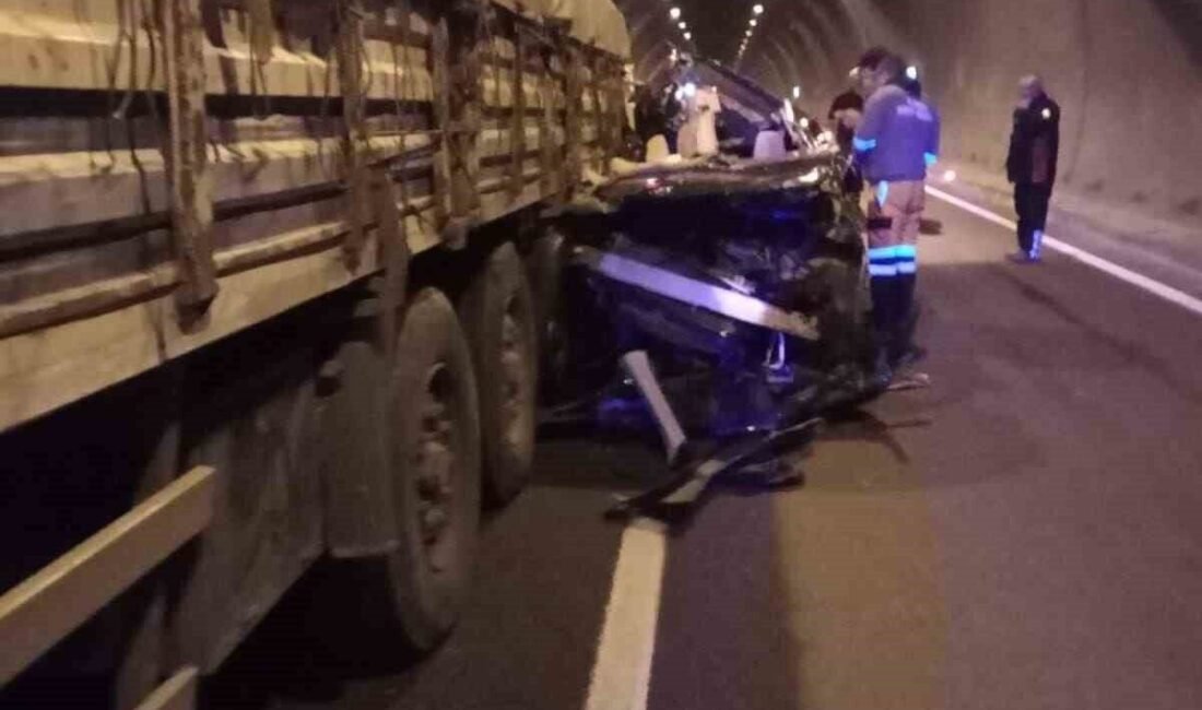 Kahramanmaraş’ta tünelde meydana gelen trafik kazasında 1 kişi öldü, 4