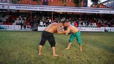 Kahramanmaraş’ta 26 farklı şehirden gelen 485 pehlivanın boy gösterdiği, Türkiye