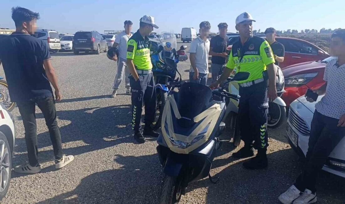 Antalya’nın Manavgat ilçesinde jandarma ekiplerinin dur ihtarına uymayarak kaçan motosiklet