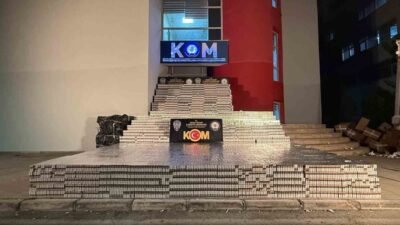 Adana’da 105 bin paket kaçak sigara ele geçirildi, gözaltına alınan