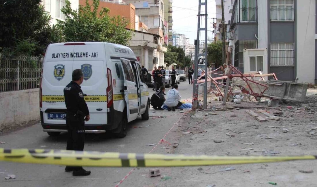 Adana’da bir inşaatta yıkılan demir iskeledeki 1 işçi ölürken 1’i