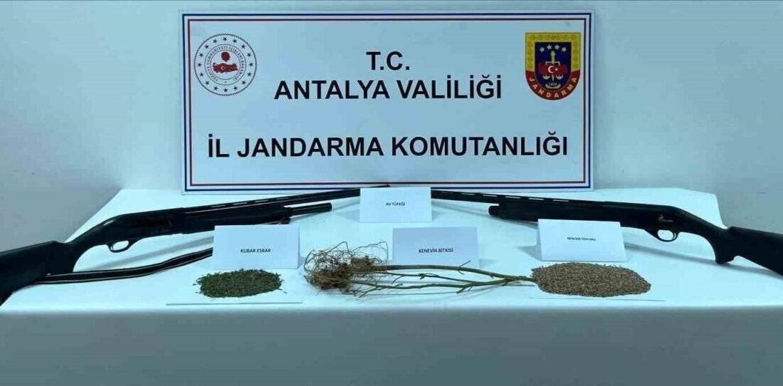 Antalya’da jandarma tarafından gerçekleştirilen çalışmalarda, Kepez, Kemer ve Döşemealtı ilçelerinde