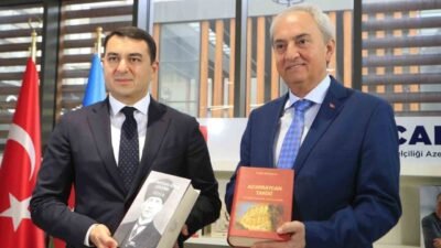 Antalya Kütüphanesi, dost ve kardeş ülke Azerbaycan ile kültürel işbirliğini