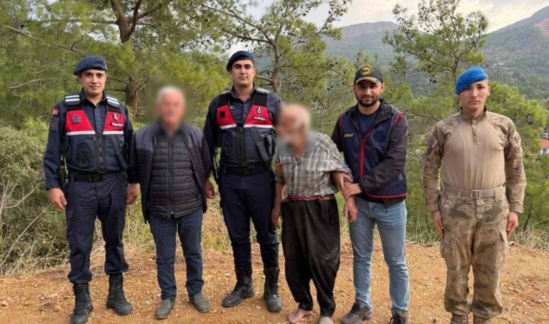 Antalya’nın Gazipaşa ilçesinde kaybolan 85 yaşındaki adam jandarma ekipleri tarafından