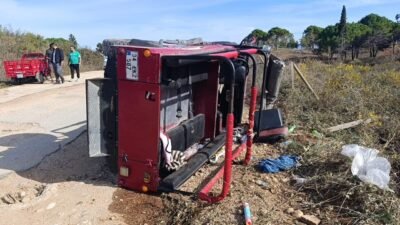Antalya’nın Manavgat ilçesinde safari aracının devrilmesi sonucu meydana gelen kazada