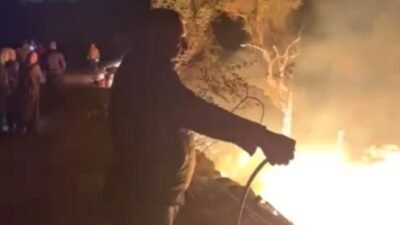 Mersin’in Erdemli ilçesinde sabaha karşı barakada çıkan yangın seralara ulaşmadan