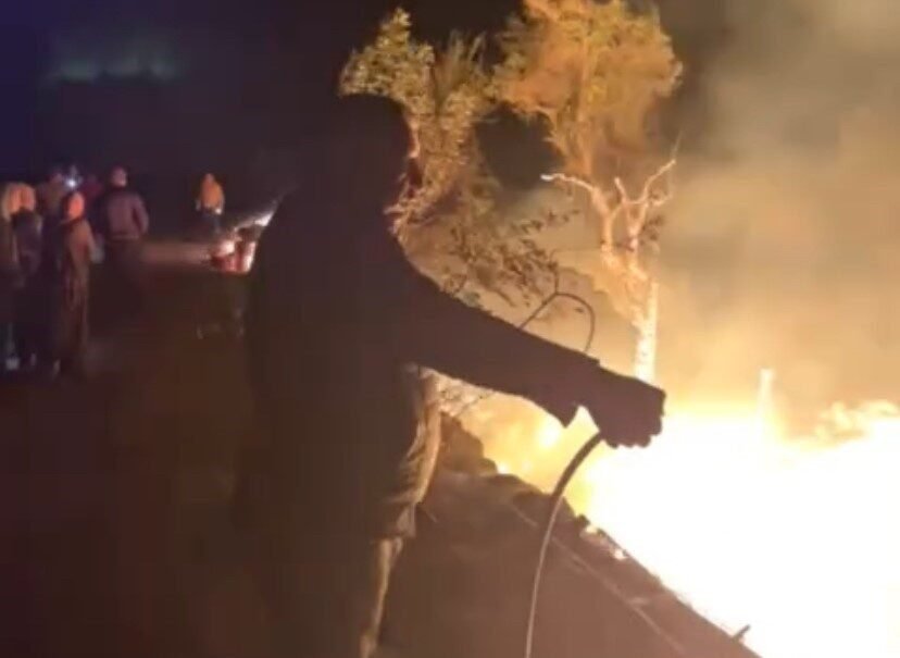 Mersin’in Erdemli ilçesinde sabaha karşı barakada çıkan yangın seralara ulaşmadan