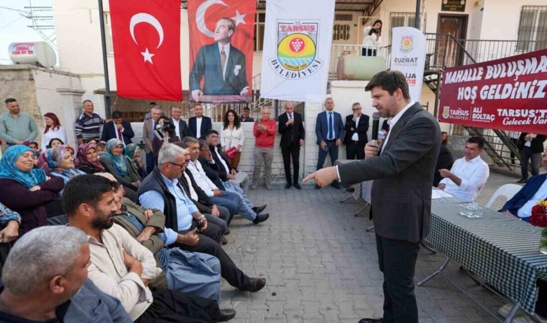 Tarsus Belediye Başkanı Ali Boltaç, ilçe genelinde hizmetlerin hız kesmeden