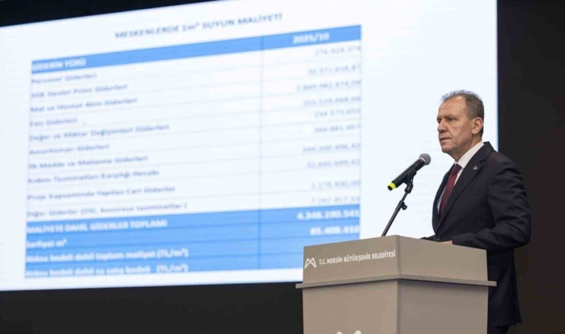 Mersin Su ve Kanalizasyon İdaresi (MESKİ)’nin 2026 yılı bütçesi 13