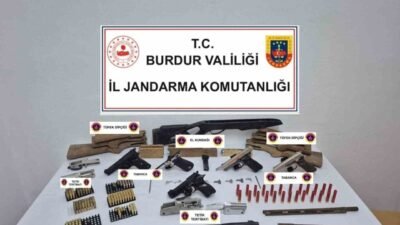 Burdur’da jandarma ekipleri tarafından kaçakçılık ve organize suçlara yönelik düzenlenen