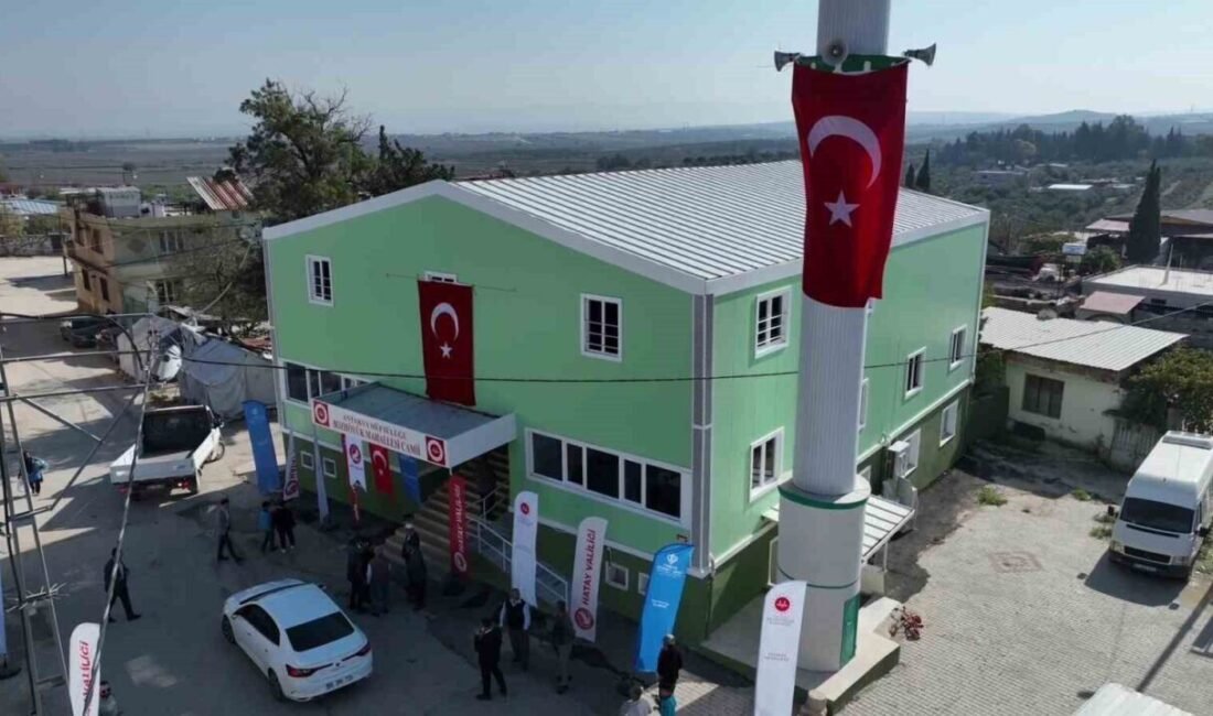 Hatay’da deprem sonrası inşa edilen 108’inci cami olan ‘Bozhöyük Mahallesi