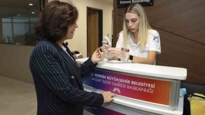 Mersin’de ‘Dünya Diyabet Günü’ kapsamında belediye personeline ücretsiz şeker ölçümü