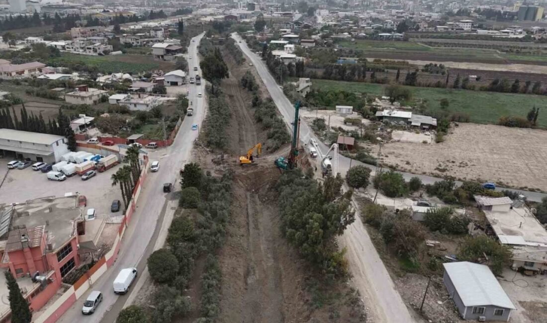 Hatay Büyükşehir Belediyesi, Antakya ilçesi Büyükdalyan Mahallesi’nde 10 metrelik köprü