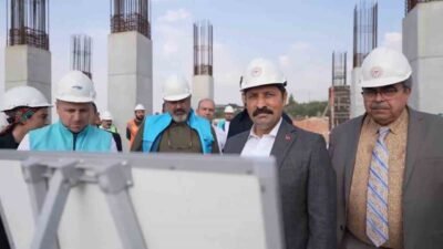 Hatay’ın İskenderun ilçesine inşa edilen 600 yataklı devlet hastanesinde çalışmalar