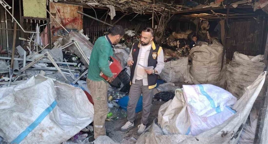 Hatay’ın İskenderun ilçesinde hurdacılara yönelik gerçekleştirilen denetimlerde 13 iş yeri