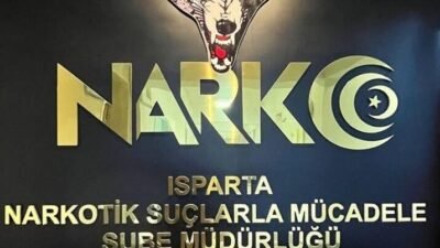 Isparta’da düzenlenen operasyonda çeşitli miktarda uyuşturucu madde ve ruhsatsız silah