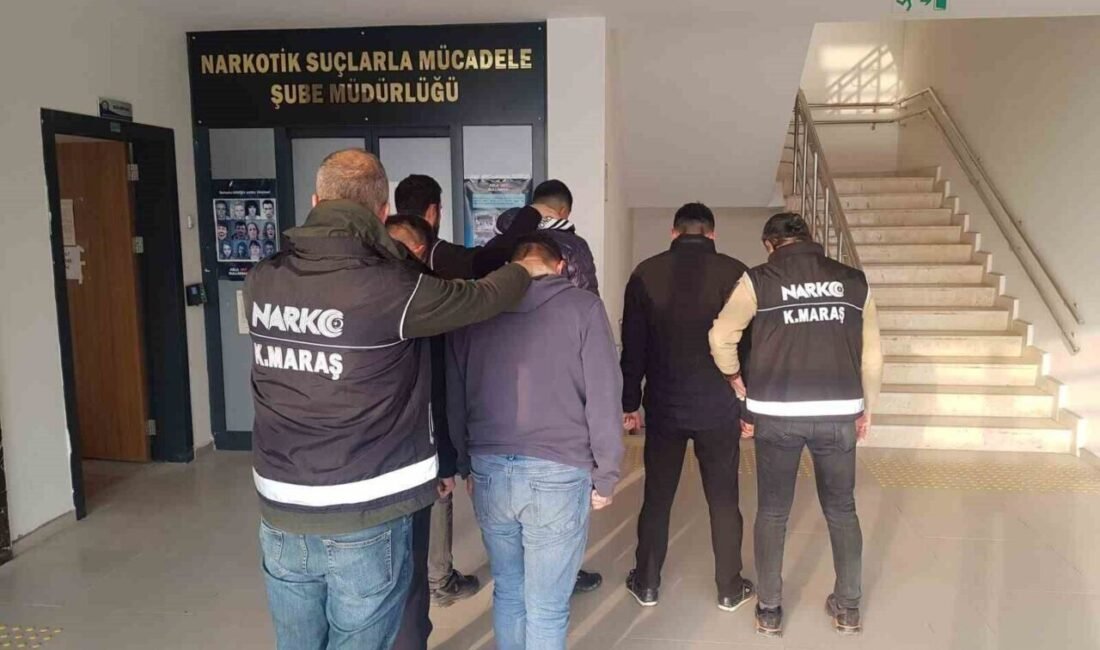 Kahramanmaraş’ta uyuşturucu ticareti suçlaması ile gözaltına alınan 9 kişiden 7’si