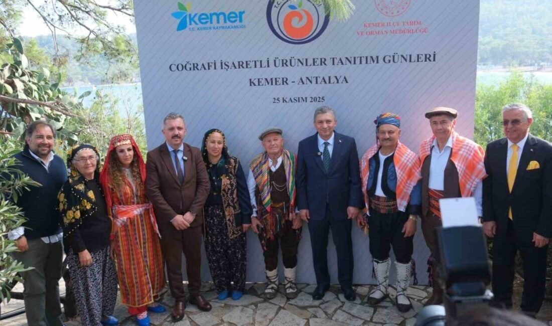 Kemer’de, Kemer Kaymakamlığı tarafından coğrafi işaret başvurusu yapılan ürünlerin tanıtımı