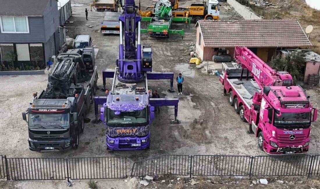 Hatay’da vinç sektöründe hizmet veren Kamil Yücel, kızının ‘Baba bizim