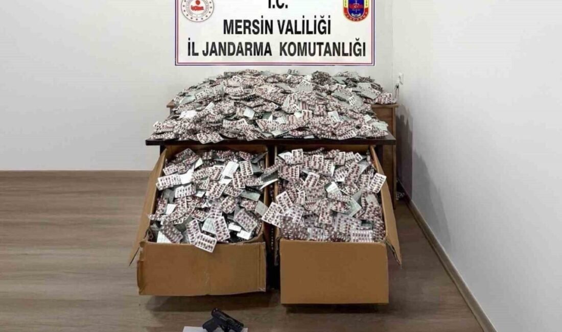 Mersin’de jandarma ekipleri, uyuşturucu madde ticareti yaptığı tespit edilen şahıslara