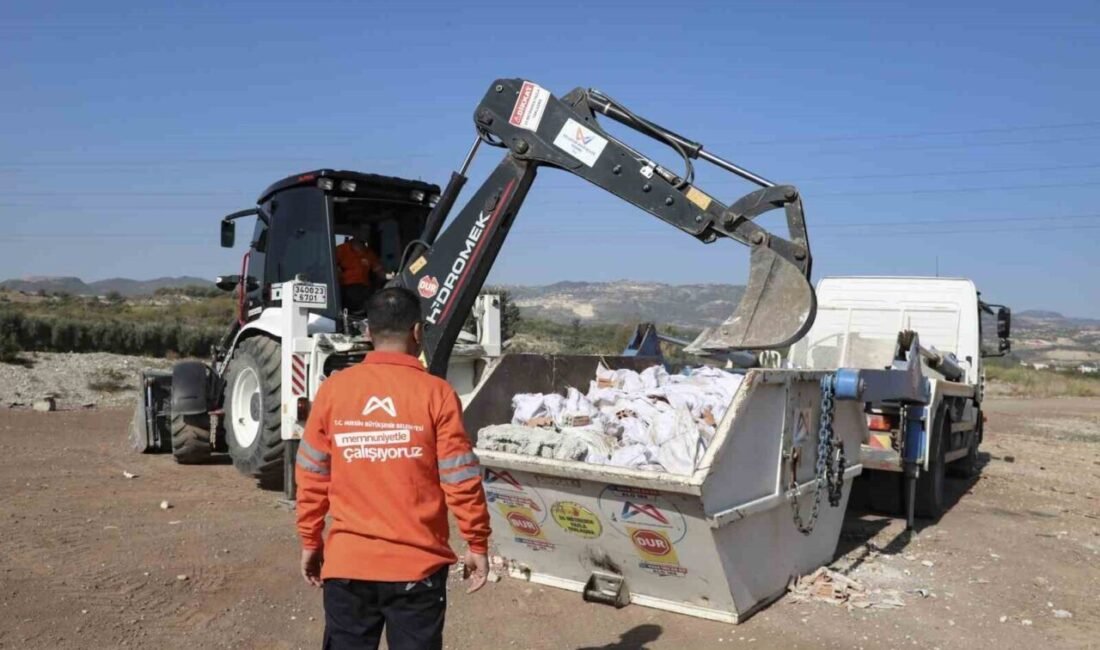 Mersin Büyükşehir Belediyesi tarafından hafriyat ve inşaat atıkları uydu takip
