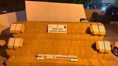 Mersin’de sigara kaçakçılığıyla mücadele kapsamında düzenlenen operasyonlarda 2 şüpheli gözaltına