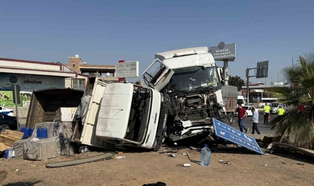 Mersin’in Akdeniz ilçesinde 3 tırın karıştığı zincirleme trafik kazasında 2